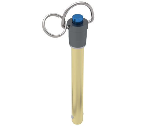Quick Release Ball Lock Pins - Ring Handle - 4130 Steel Shank - Aluminum Handle - Inch (RAAS)