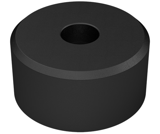 Rest Pads - Round - Hardened Steel - C'Bore - Inch (SRP-C)