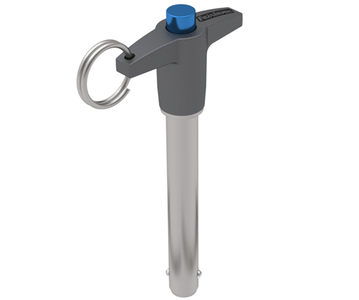 Quick Release Ball Lock Pins - T Handle - 300 Series Stainless Steel Shank - Aluminum Handle - Inch (TACS)
