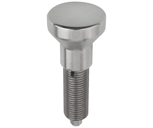 Indexing Plungers - Stainless Steel Hand Retractable Plunger - Stainless Handle - Non-Hardened Pin - Metric (03093)