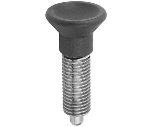 Indexing Plungers - Stainless Steel Hand Retractable Plunger - Plastic Handle - Hardened Pin - Metric (03093)