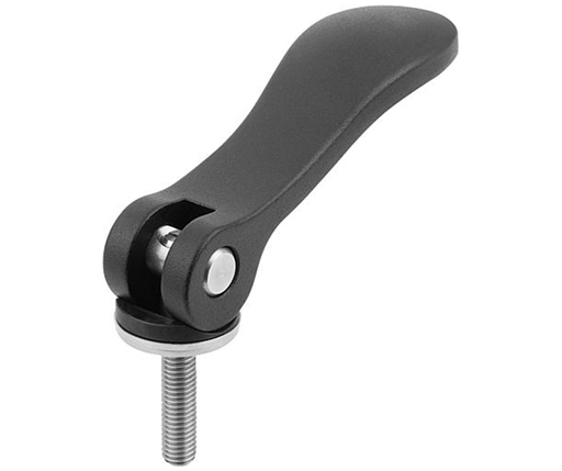 Cam Handles - Standard Cam Lever - Aluminum Handle - Steel Male Thread - Metric