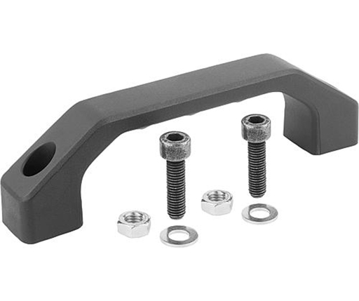 Pull Handles - Stirrup Shaped - Thermoplastic - Steel Hardware -Metric (06916)
