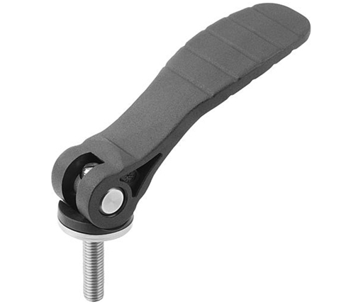 Cam Handles - Adjustable Cam Lever - Plastic Handle - Steel Male Thread - Inch