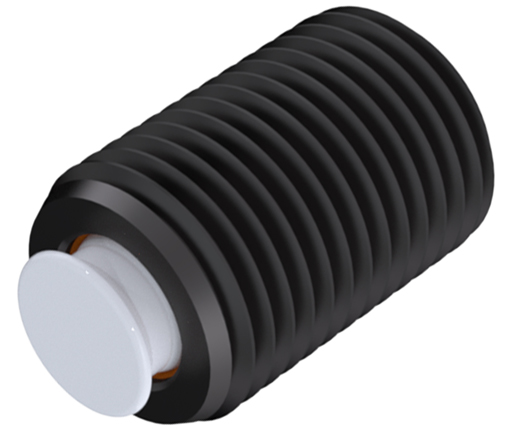 Full Threaded Swivots® Gripper Assembly - Flat Delrin Cone - Inch (TBU-DC)