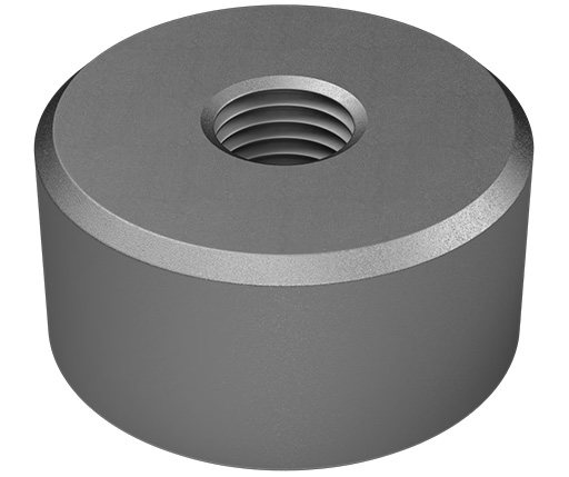 Rest Pads - Round - Stainless Steel - Tapped - Metric (MCSRP)