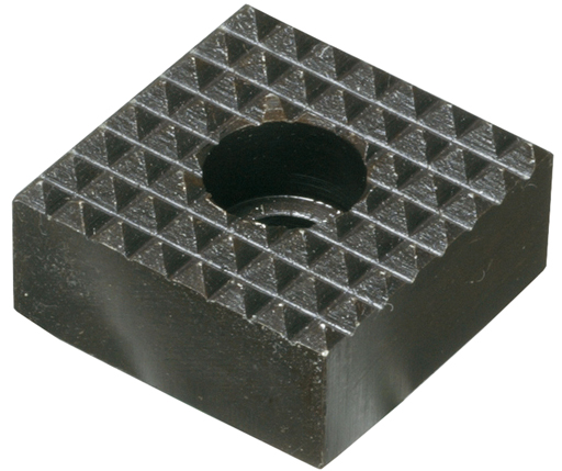Grippers - Square - Tool Steel - Diamond Serration - C'Bore - Inch (HS-C)