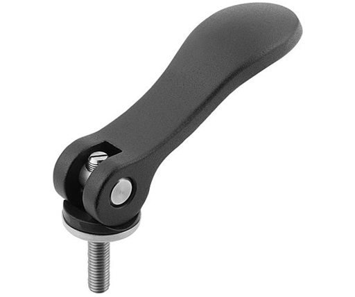 Cam Handles - Adjustable Cam Lever - Aluminum Handle - Steel Male Thread - Metric