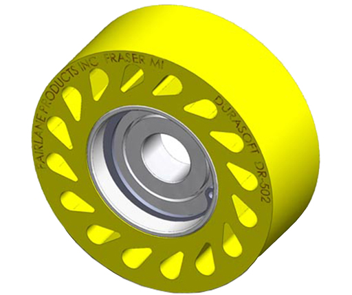 Rollers - DuraSoft® - Bearing Mount - Precision Sealed Bearing - Inch