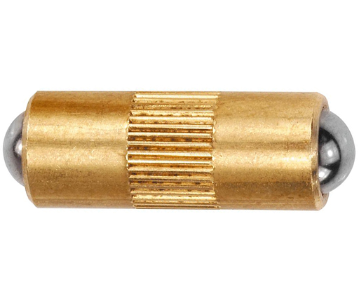 Spring Plungers - Ball Type - Non-Threaded - Brass Body - Stainless Steel Ball - Metric