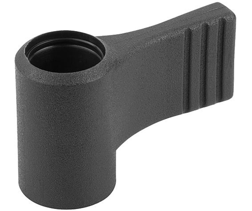 L Handle Wing Grips - Steel Insert - w/o Cap - Metric