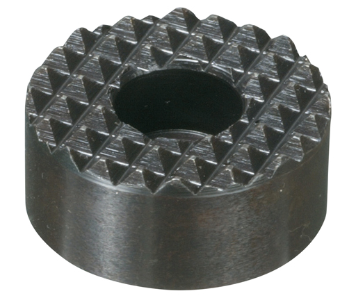 Grippers - Round - Tool Steel - Diamond Serration - C'Bore - Inch (HS-C)