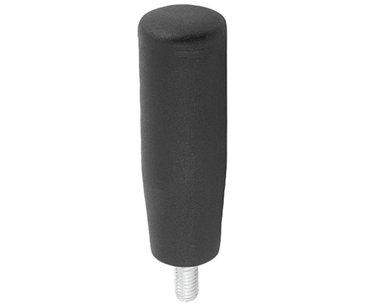 Machine Handles - Revolving - Plastic - Hex Socket- Steel Stud - Metric