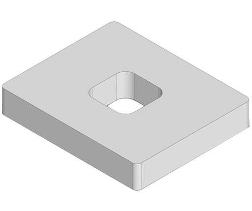 Latches - Stop Latch Adapter Plate - Metric