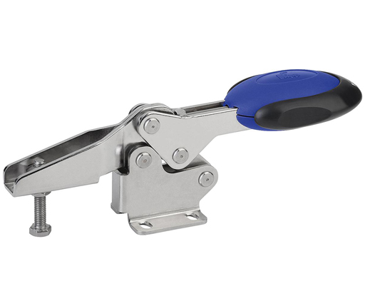 Toggle Clamps - Horizontal w/ Flat Base - Safety Interlock - Stainless Steel