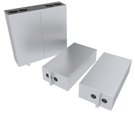 Gripshape Finger Blanks - Aluminum - Individual & Un-cut Pair - For SMC MHS2 and MHSJ3 (G306)