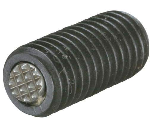 Full Threaded Swivots® Gripper Assembly - Serrated Tool Steel Ball - Metric (MTBU-S)