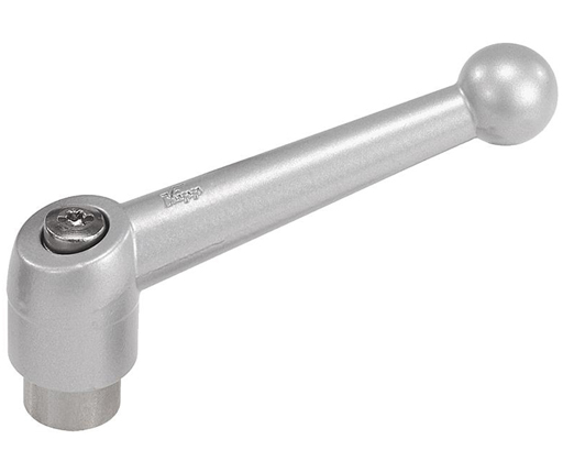 Adj Clamp Levers - Zinc Die Cast - Female Thread - Stainless Steel Insert - Metric