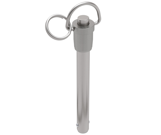 Quick Release Ball Lock Pins - Ring Handle - 17-4 Stainless Shank - 300 Series Handle - Inch (RCCH)