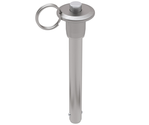 Quick Release Ball Lock Pins - Button Handle - 17-4 Stainless Shank - 300 Series Stainless Steel Handle - Inch (BCCH)