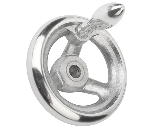 Hand Wheels - Spoked - Aluminum - with Fixed Handle - Inch