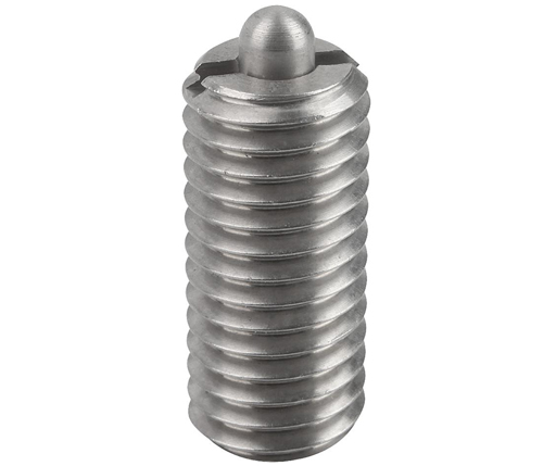 Spring Plungers - Pin Type - Stainless Steel - Hex End & Slotted End - Standard End Force - Metric