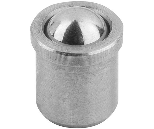 Spring Plungers - Ball Type - Non-Threaded - Stainless Body - Stainless Ball - Metric