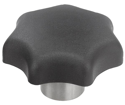 Star Grips - Plastic - Steel Bushing - Reamed Blind Hole - Metric