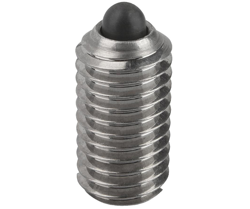 Spring Plungers - Pin Type - Stainless Steel - Slotted End - Standard End Force - Metric