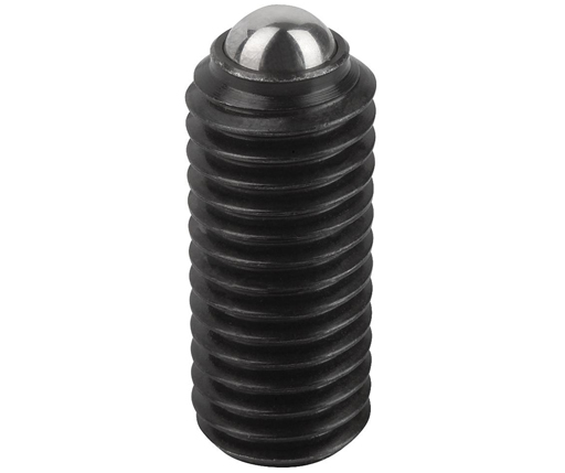 Spring Plungers - Ball Type - Steel - Hex End - Standard End Force - Metric