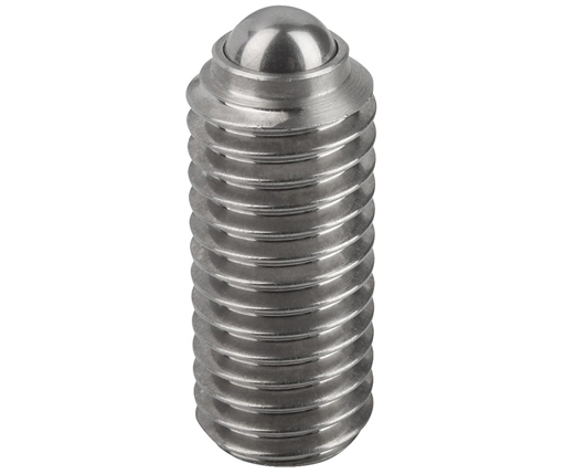 Spring Plungers - Ball Type - Stainless Steel - Hex End - Standard End Force - Metric