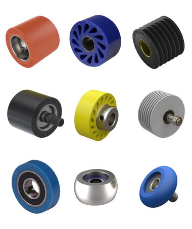 Industrial Rubber Rollers & Wheels