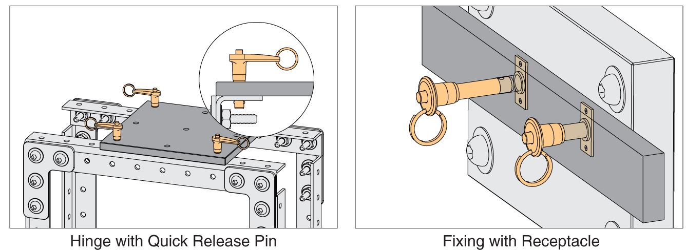 ball locking pins application